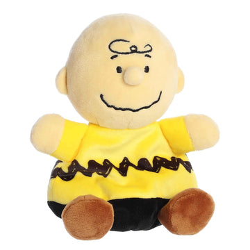 Aurora® Adorable Peanuts® Palm Pals™ Charlie Brown Stuffed Animal - Officially Licensed Toys for All Snoopy Fans - Nostalgic Gift for Adults