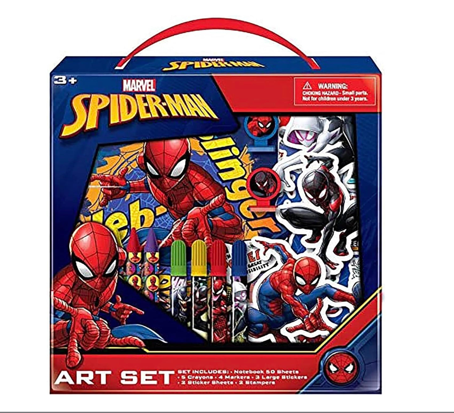 Creative Spiderman Complete Art Kit - Coloring, Painting & Drawing Supplies - Perfect for Home, School, Parties or Travel