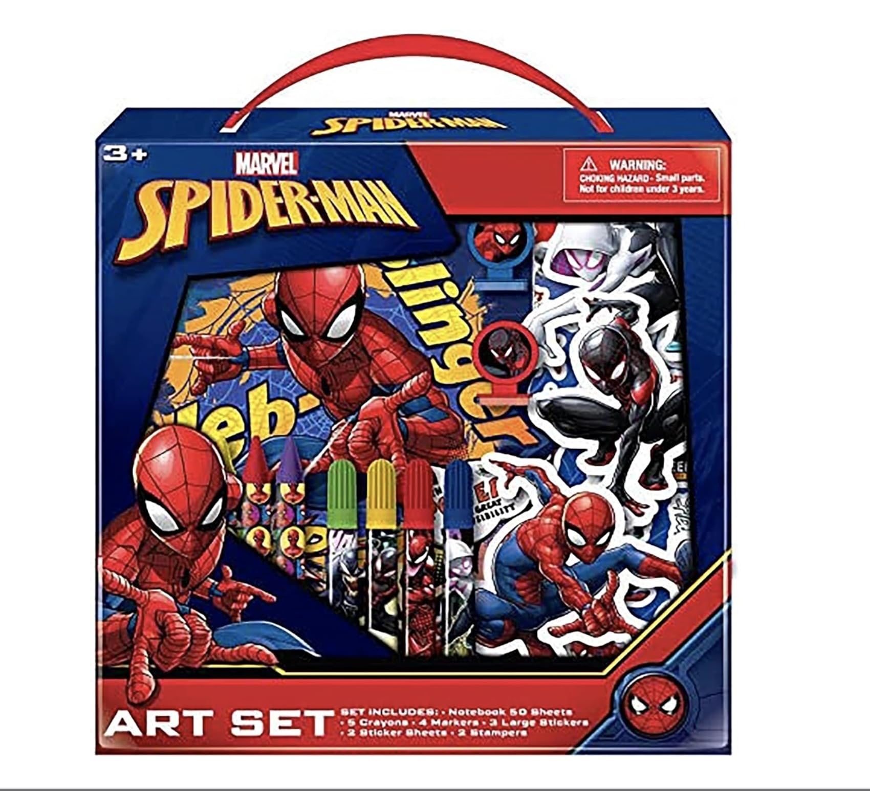 Creative Spiderman Complete Art Kit - Coloring, Painting & Drawing Supplies - Perfect for Home, School, Parties or Travel
