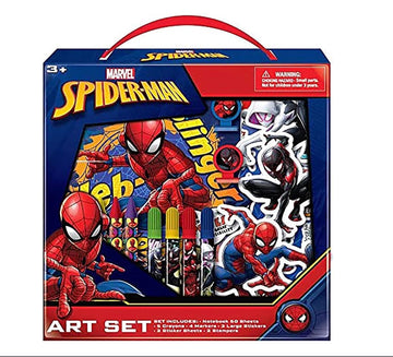 Creative Spiderman Complete Art Kit - Coloring, Painting & Drawing Supplies - Perfect for Home, School, Parties or Travel