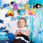 Sea Animals Lacing Cards Sewing Cards For Kids 12 Pack Shark Whale Ocean Theme Party Decor Double Sided Cardboard Lacing Playing Games for Preschool