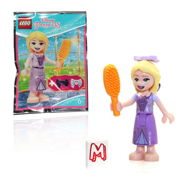 LEGO Disney Princess Tangled Minifigure - Rapunzel (with Brush and Flowers in Hair) Limited Edition