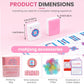 JOQQO American Mahjong Tile Set - 166 Pink Engraved Melamine Tiles 1.2 Inch - Easy Read Numbered Set with Bag, Dice, Chips, Rulebook & Reference Cards