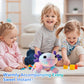 Cute Multicolor Axolotl Plush, Soft Stuffed Animal, Smiling Design (Colour)