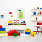 LEGO Storage Brick 4 - studs Cool Yellow - Stackable Plastic Storage Box with Lid for Kids and Adults Ideal Desk Organizer and Toy Box - 5.6L Capacity