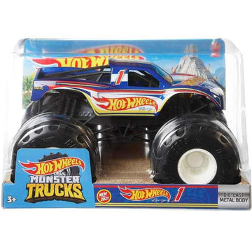 Hot Wheels Monster Trucks, Hot Wheels Racing 1, 1:24 Scale