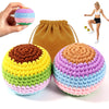 WUYLKZT 2 Pack Footbag Sand Filled Juggling Balls
