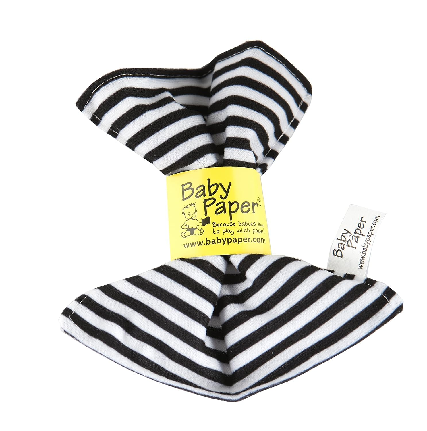 Original Baby Paper - Crinkle Teether and Sensory Toy for Babies and Infants | Black and White Stripes & Black and White Dots 2pk | Non-Toxic