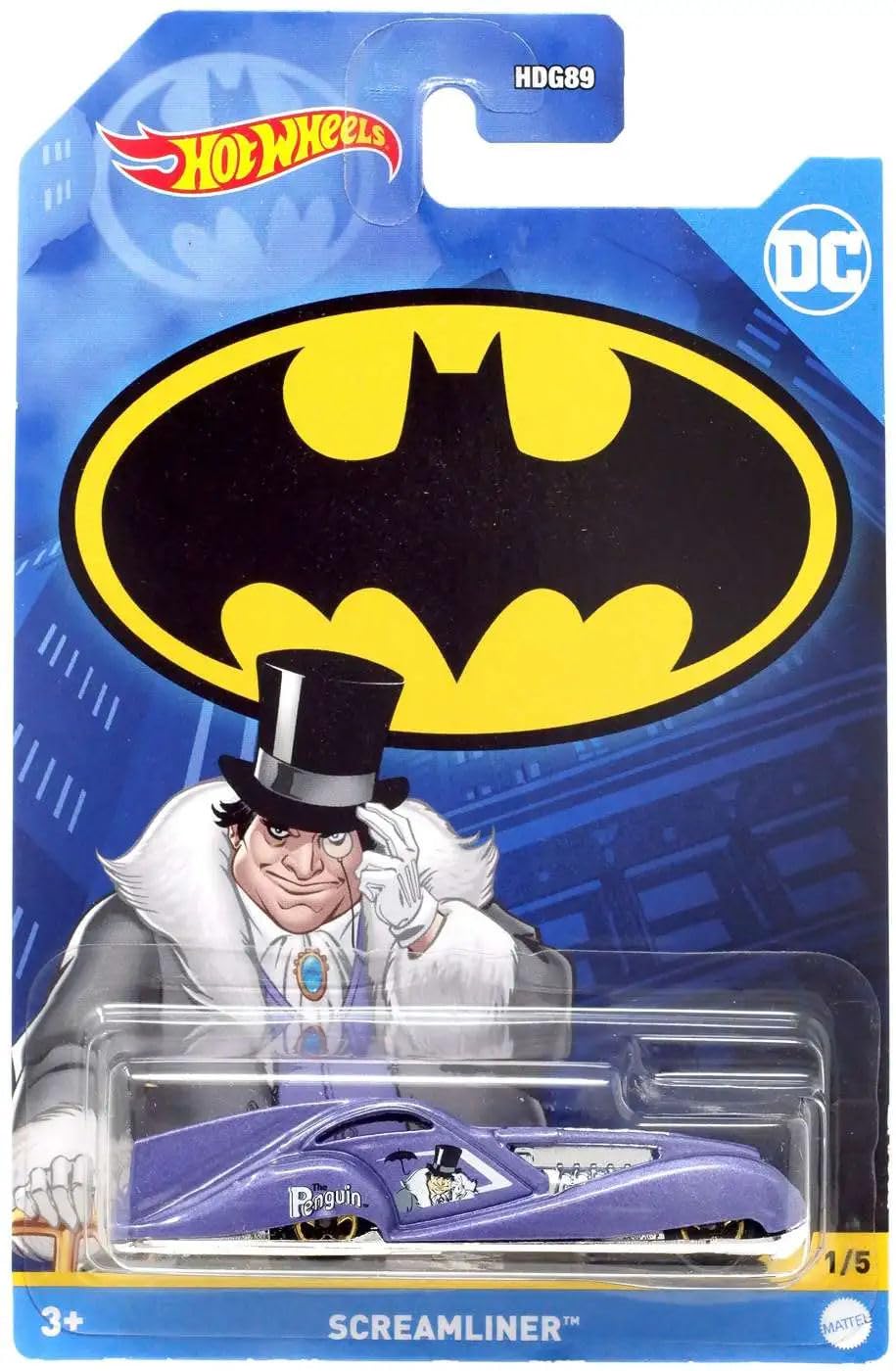 Hot Wheels Batman 2022 Complete Bundle of 5 (HDG89-956D)