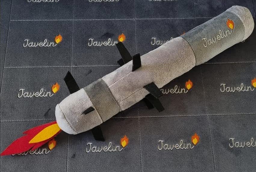 BraveUA 20'' or 30'' FGM-148 Javelin Craft Plush Soft Stuffed Toy Handmade in Ukraine (Standard)