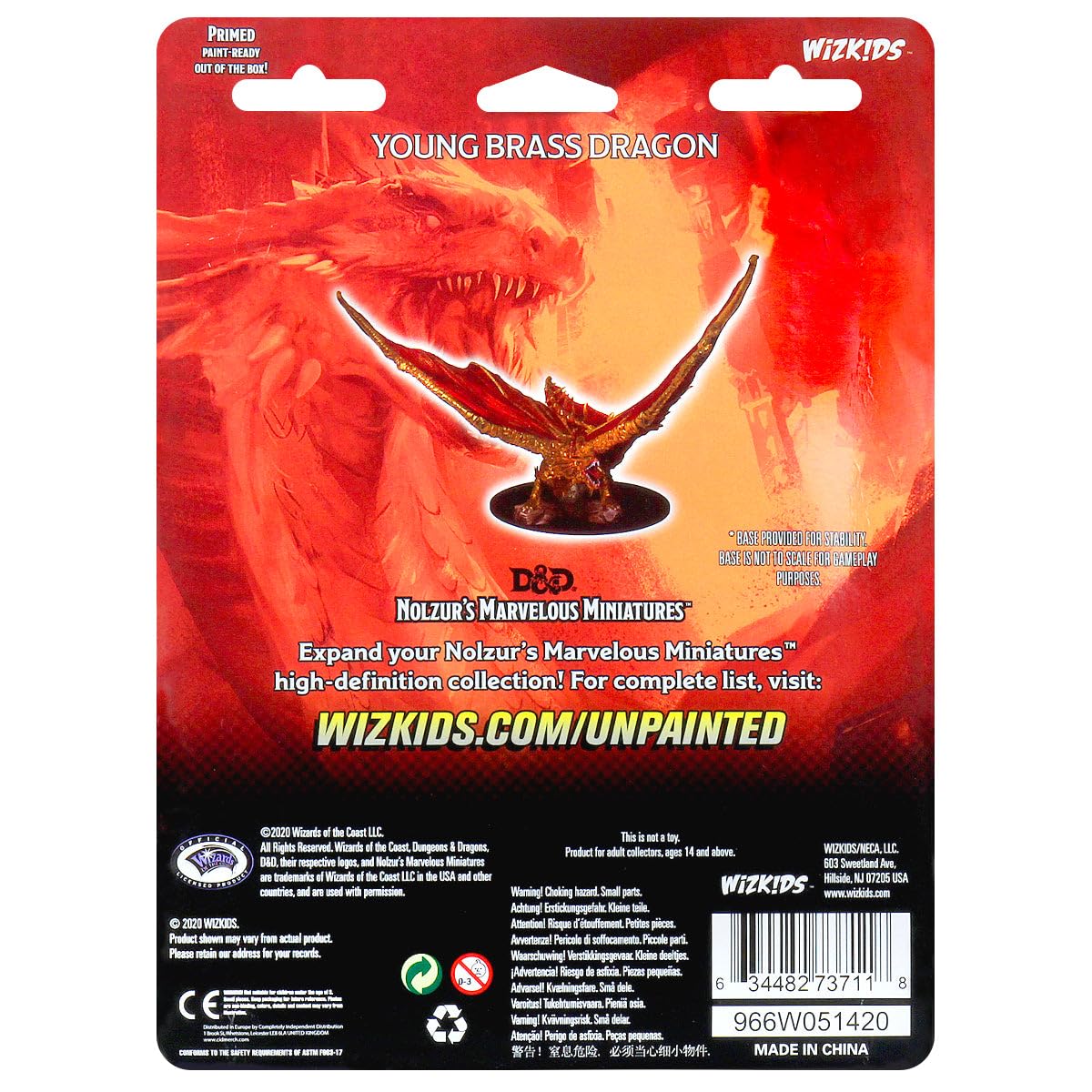 WizKids D&D Nolzur's Marvelous Miniatures: Young Brass Dragon