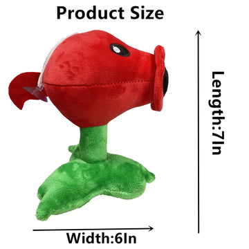 Suyudian 3 PCS PVZ Plant and Zombies Plush Plants Sets 1 2 Stuffed Soft Toys Classic Pea, Ice Pea, Fire Pea PVZ Figure Doll, Great Gifts for Boys