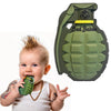 Bad Babies Silicone Baby Teether, Pineapple MK2 Grenade Design, Food Grade Silicone