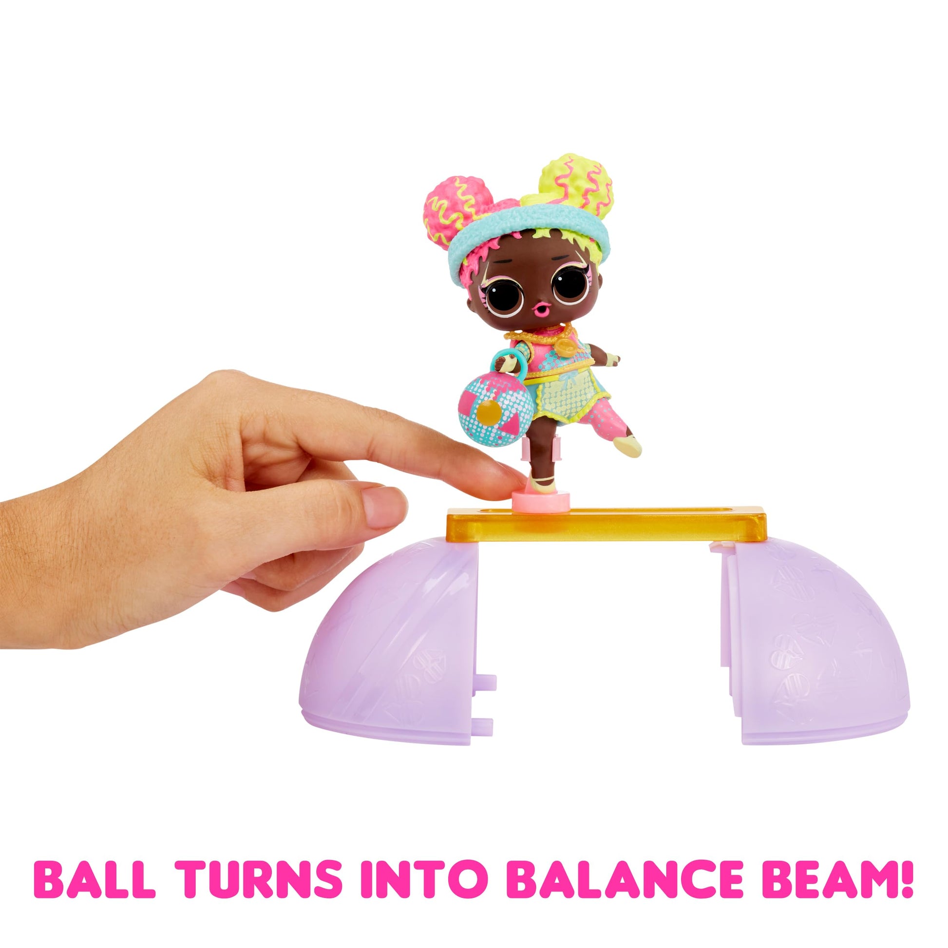 LOL Surprise All Star Sports Gymnastics with Collectible Doll, 8 Surprises, Gymnastics Theme, Balance Beam Ball, Sports Doll, , Limited Edition Doll