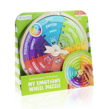 Open The Joy My Emotions Wheel: Emotional Intelligence, Mindfulness, and Learning Toy for Kids Ages 3 and Up