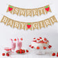 Strawberry Baby Shower Banner Sweet Girl Party Decoration Fruit Berry Garland Pregnancy Supplies