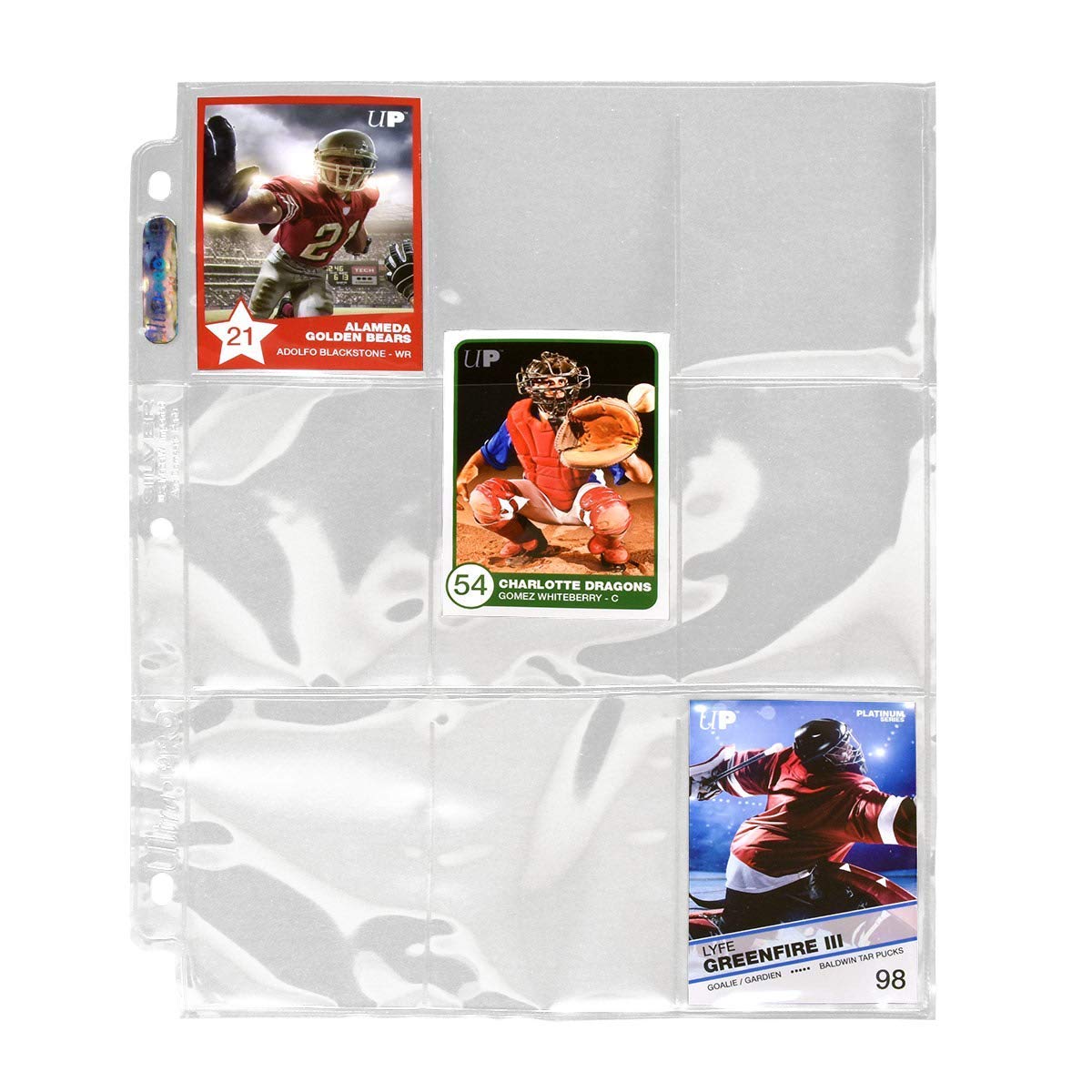 Ultra PRO Platinum Series 9-Pocket Pages (50 ct.) - Card Sleeves Binder Sheets for Trading, Sports, and Gaming Cards - Archival Safe