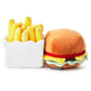 Hallmark Better Together Magnetic Plush (Hamburger and Fries) 5" Stuffed Toys, Easter Gifts for Kids
