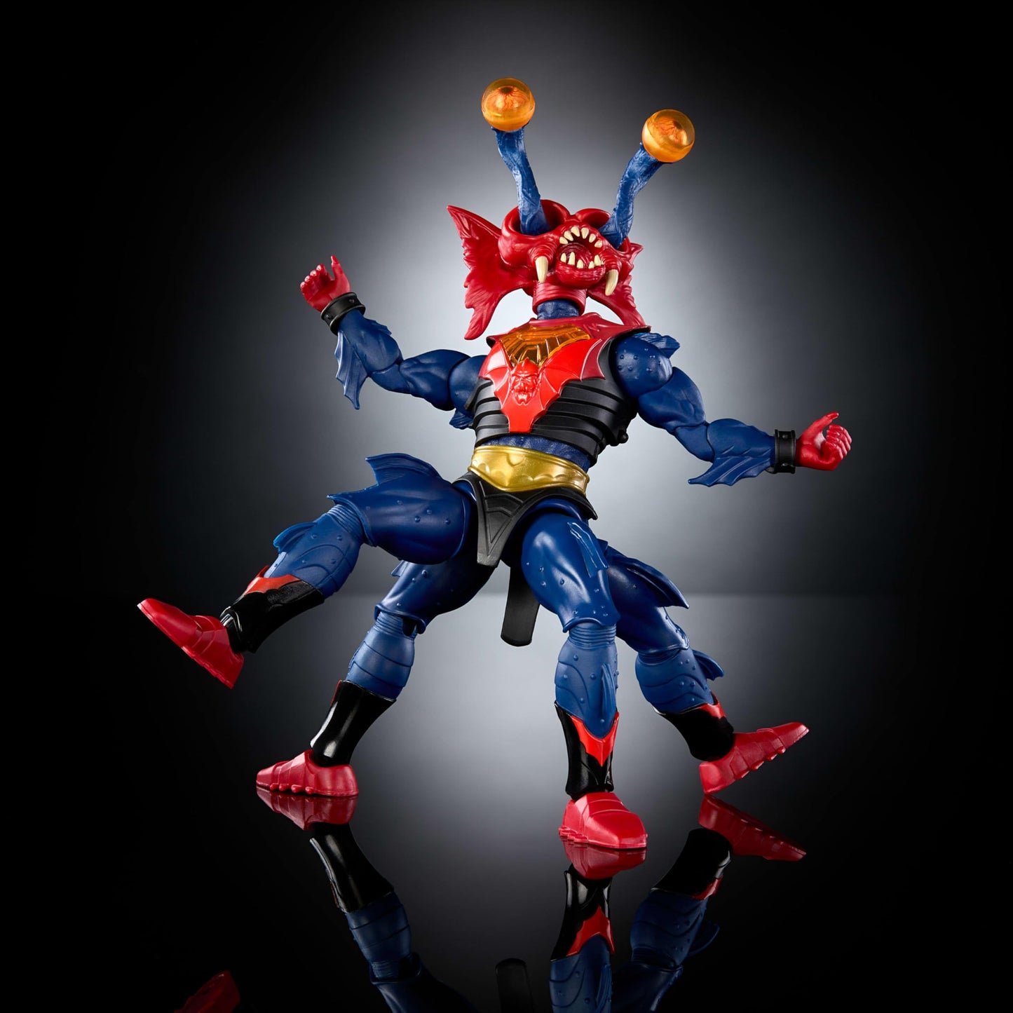 Masters of The Universe Masterverse Action Figure New Eternia Mantenna, 7 Inch Motu Toy, 30 Points Articulation, Pop Out Eye Extenders & Blaster