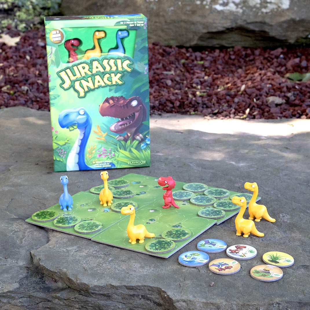 Jurassic Snack: Fun Board Game to Play Against Friends and Family, Keep Your Dinosaurs Alive and Fed to Win, Fun strategy game for families