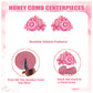 9 PCS Cherry Blossom Honeycomb Centerpieces for Table Decor, Cherry Blossom Table Decorations Table Toppers for Japanese Cherry Blossom Party