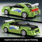 Mould King Super Sports Car Building Set with Display Case, 338 Pcs Model