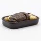 Dollhouse Miniature Brown Serving Pan of Beef and Potatoes Kitchen Dining Holiday Food Décor