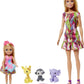 Barbie and Chelsea The Lost Birthday Playset Chelsea Dolls, 3 Pets & Accessories, Gift for 3 to 7 Year Olds
