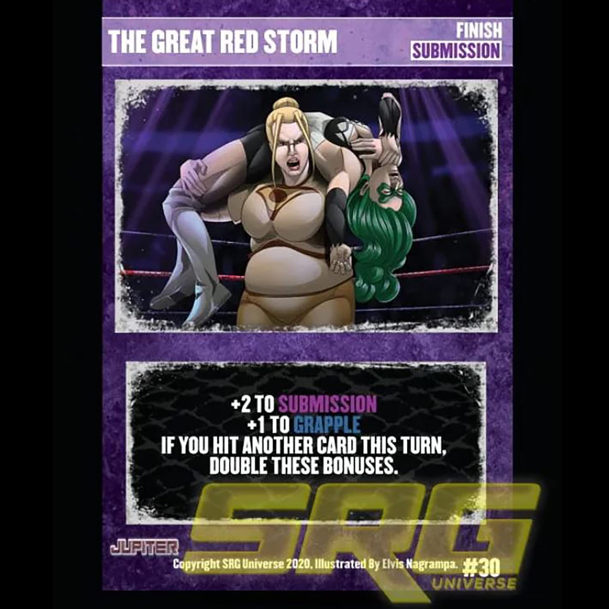 GTS Distribution Supershow Cosmic Crusader: Jupiter - Wrestling Card and Dice Game. SRG Structure Deck. Ages 12+, 2-6 Players, 10 Min Game Play