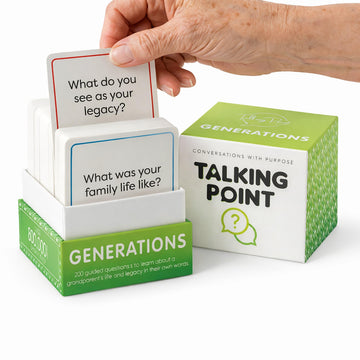 200 Conversation Cards for Grandparents & Family - Questions to Share Life Stories & Preserve Memories - Family Storytelling Card Game - Meaningful