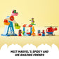 LEGO DUPLO Marvel Spider-Man & Friends: Funfair Adventure 10963 Fairground with Helicopter Toy, Spidey and Hulk Figures, Toys for Toddlers, Boys &