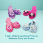 Melissa & Doug Dress-Up Shoes Set for Kids (4 Pairs) - Step In Style! High-Heeled Role Play Shoes - Pretend Play Costume Accessories for Toddlers &