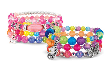 Shimmer ‘n Sparkle Charm & Bead Bracelet Maker by CRA-Z-Art - DIY Beaded Charm Friendship Bracelet Making Kit