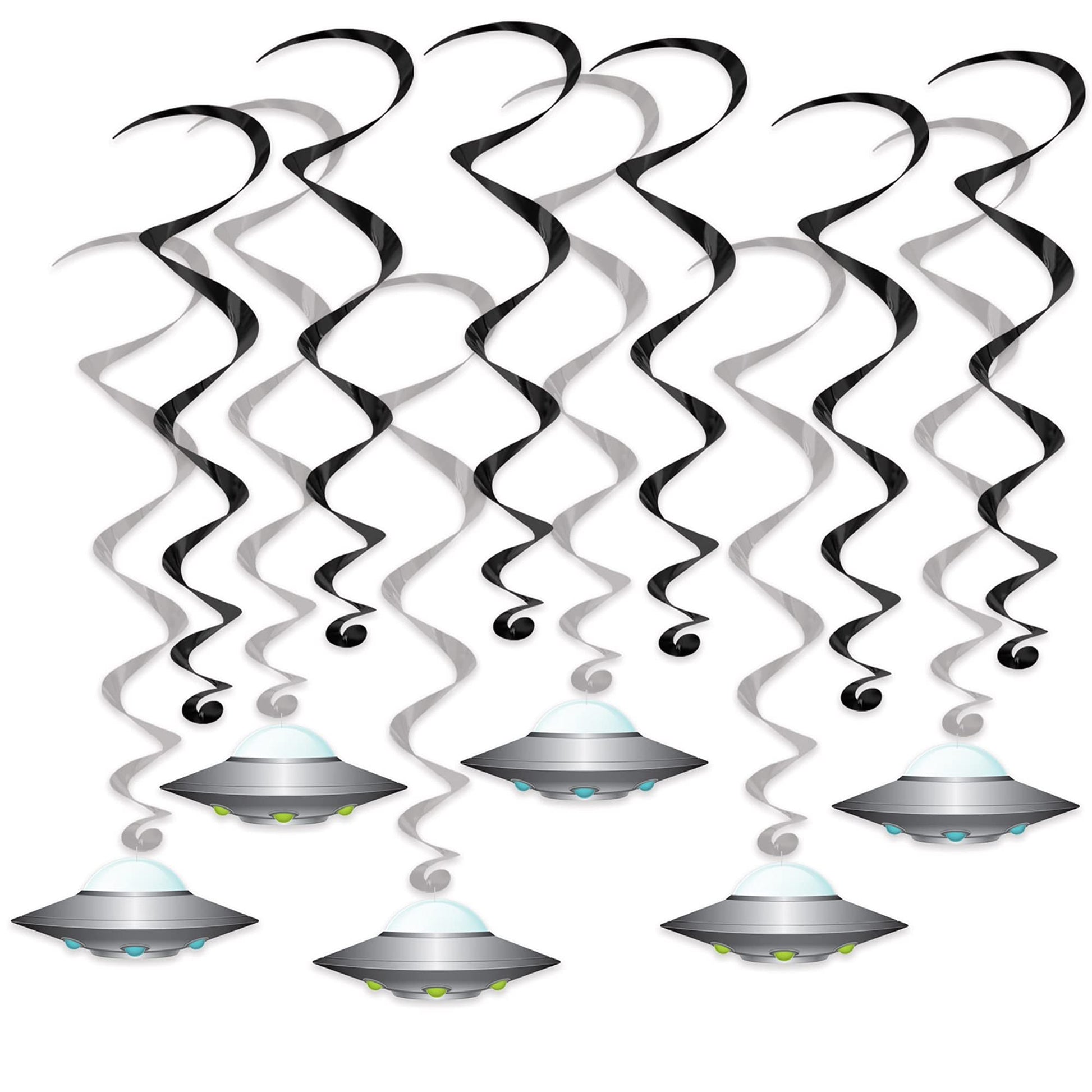 UFO Hanging Swirls Hanging Swirls (12 Pcs) - 1 Pack