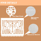 White Papel Picado Banner - 6 Packs 108Ft Plastic Mexican Wedding Decor, Fiesta Party Decorations for Cinco de Mayo, Baby Shower, Dia de Los Muertos