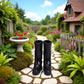 1 Pair Miniature Rubber Boots for Dollhouse, 1/12 Scale, Black, Garden Accessories
