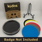 Kudos Badge Display Case with Stand - Shadow Box for Policeman, Fire Badge - Badge Holder Gift for Police, Cop, Security Officer or Firefighter