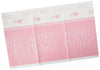 Pink Hearts "Baby Shower" Rectangular Plastic Table Cover 54" x 84" (1 Pc) - Charming & Elegant Party Decor for Your Celebration