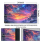 MTG Playmat with Zones Magic Card Playmat Game Mat,TCG & CCG Card Games Mat with Free Storage Bags Size 24 x 14 Inches (with Zones,Cloud3)