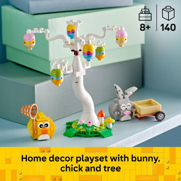 LEGO Easter Bunny and Chick Egg Hunt Building Toy for Girls & Boys - Springtime Pretend Playset for Kids, Ages 8+ - Basket Stuffer or Gift Idea
