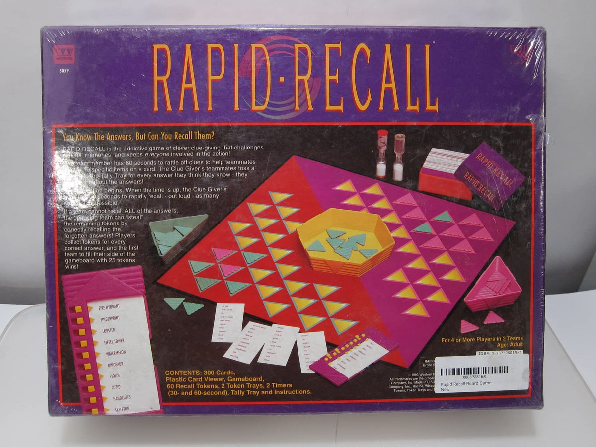 Rapid Recall Board Game