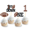 24Pcs Football 1st Birthday Cupcake Toppers - Football First Birthday Decor