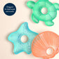 Itzy Ritzy Water-Filled Teethers - Cold Cutie Coolers Textured On Both Sides to Massage Sore Gums & Emerging Teeth - Can Be Chilled in Refrigerator