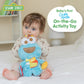 Kids Preferred Sesame Street Cookie Monster Activity Toy with Teething Rings, Crinkle Sounds, and On The Go Clip for Babies and Infants