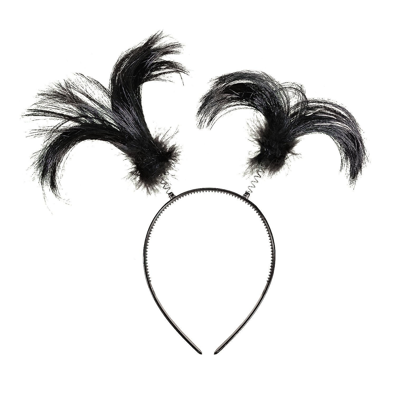 Fun Express - Team Spirit Head Boppers Black - Apparel Accessories - Hats - Head Boppers - 12 Pieces