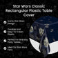 Multicolor Plastic Star Wars Classic Rectangular Table Cover (54" x 84") 1 Count - Iconic & Eco-Friendly Material, Perfect for Every Galactic
