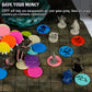 CZYY Blank Erasable Tokens, 100 Reusable RPG Game Counters