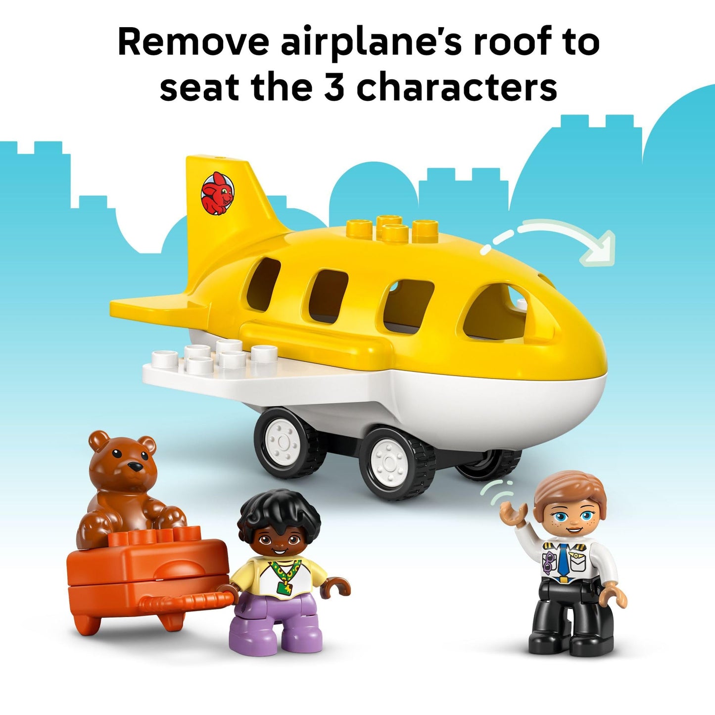 LEGO DUPLO Town First Time at the Airport Building Toy - Learning Play Set for Boys & Girls Ages 1.5+ - Little Ones Use Building Blocks to Explore