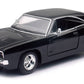 1969 Dodge Charger R/T Black Muscle Car Collection 1/25 Diecast Model Car by New Ray