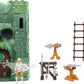 Masters of the Universe Mattel Masters of the Universe Origins Playset & Action Figure, Castle Grayskull with Scorceress, MOTU Toy, 4 Rooms, Trap Door